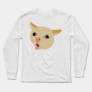 Coughing Cat Meme Long Sleeve T-Shirt